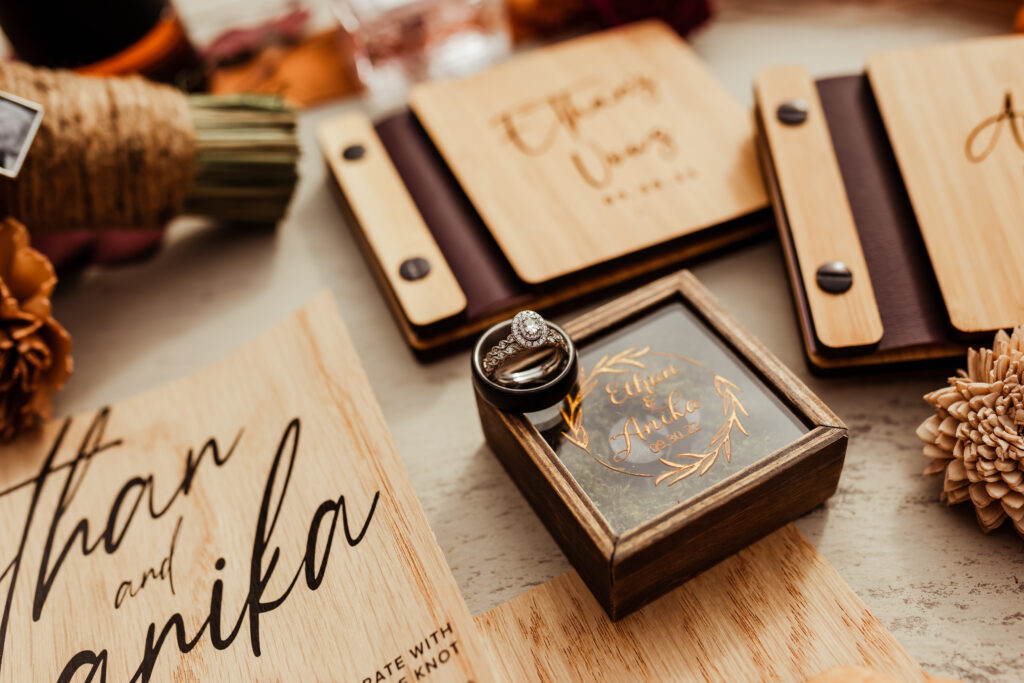 MUST-HAVE WEDDING DETAIL ring SHOT of flat lay 