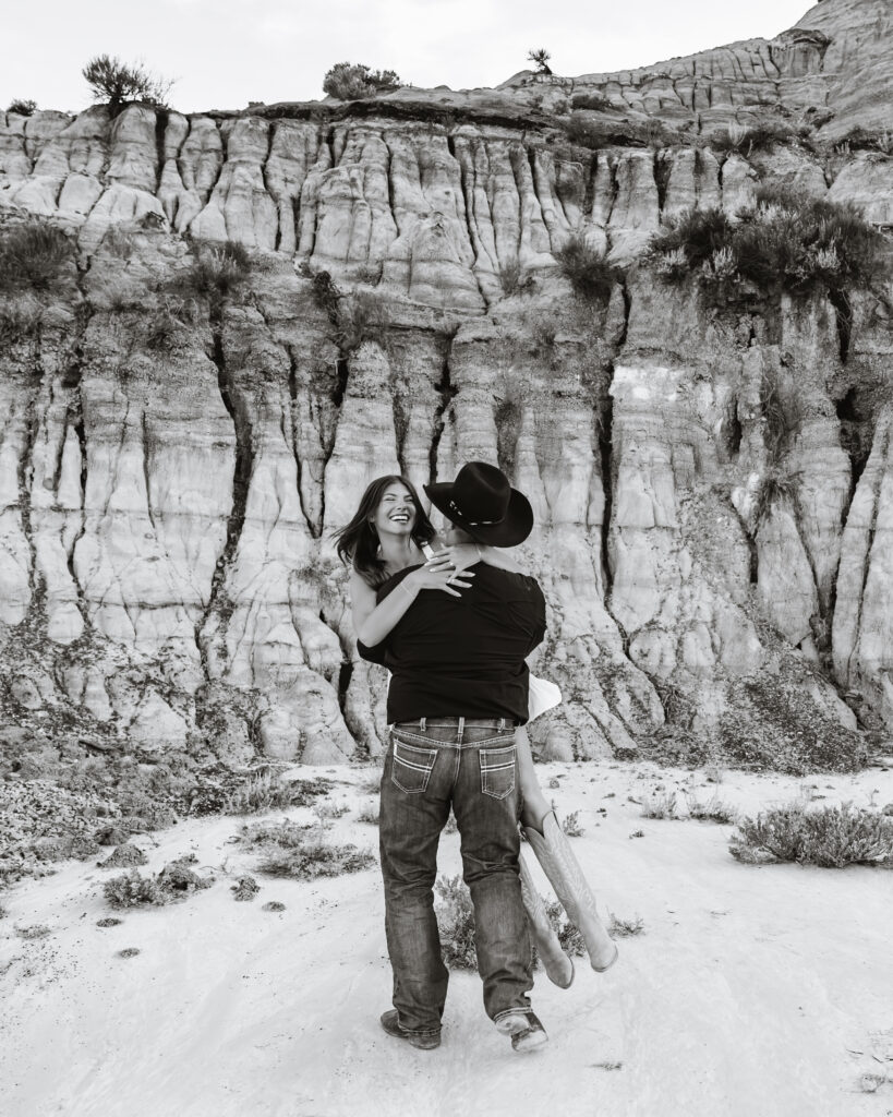 theodore roosevelt national park engagement photos