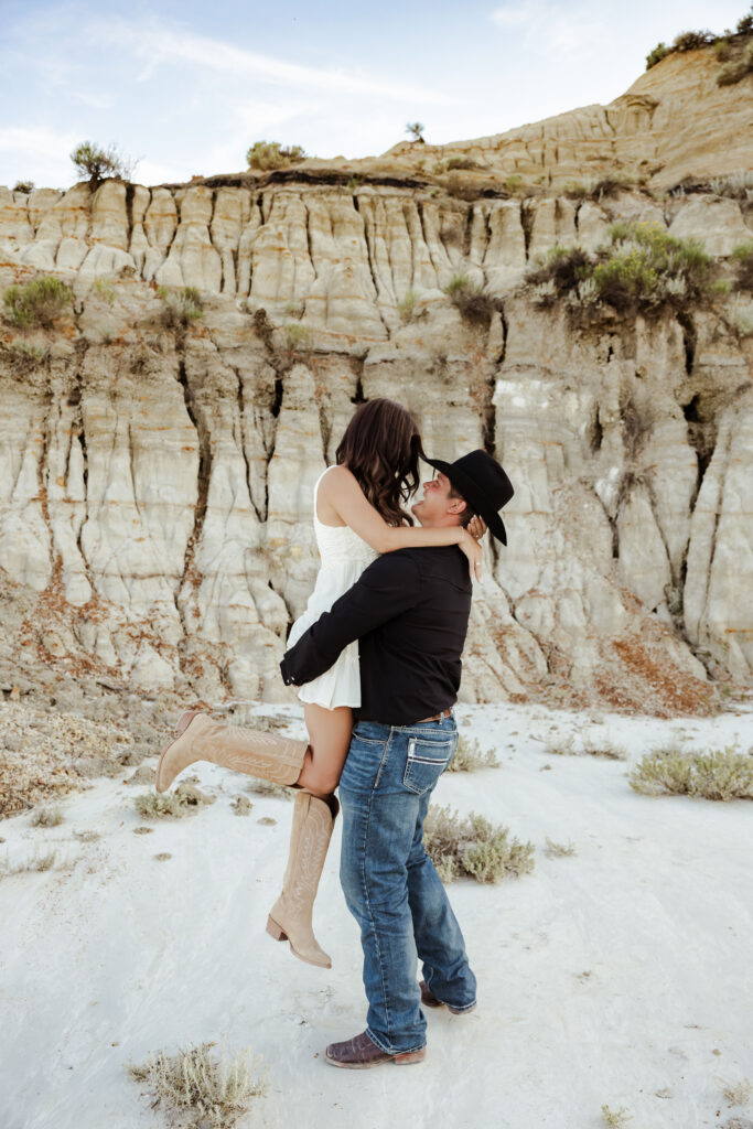 theodore roosevelt national park engagement photos