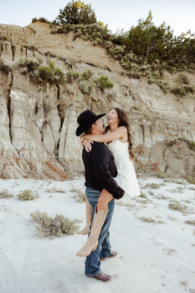 theodore roosevelt national park engagement photos