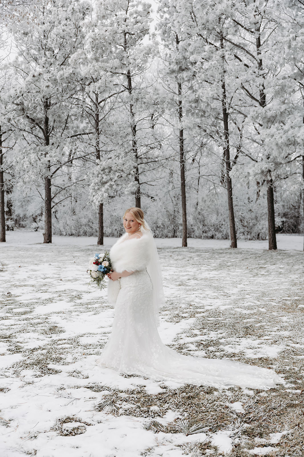 winter wedding in north dakota