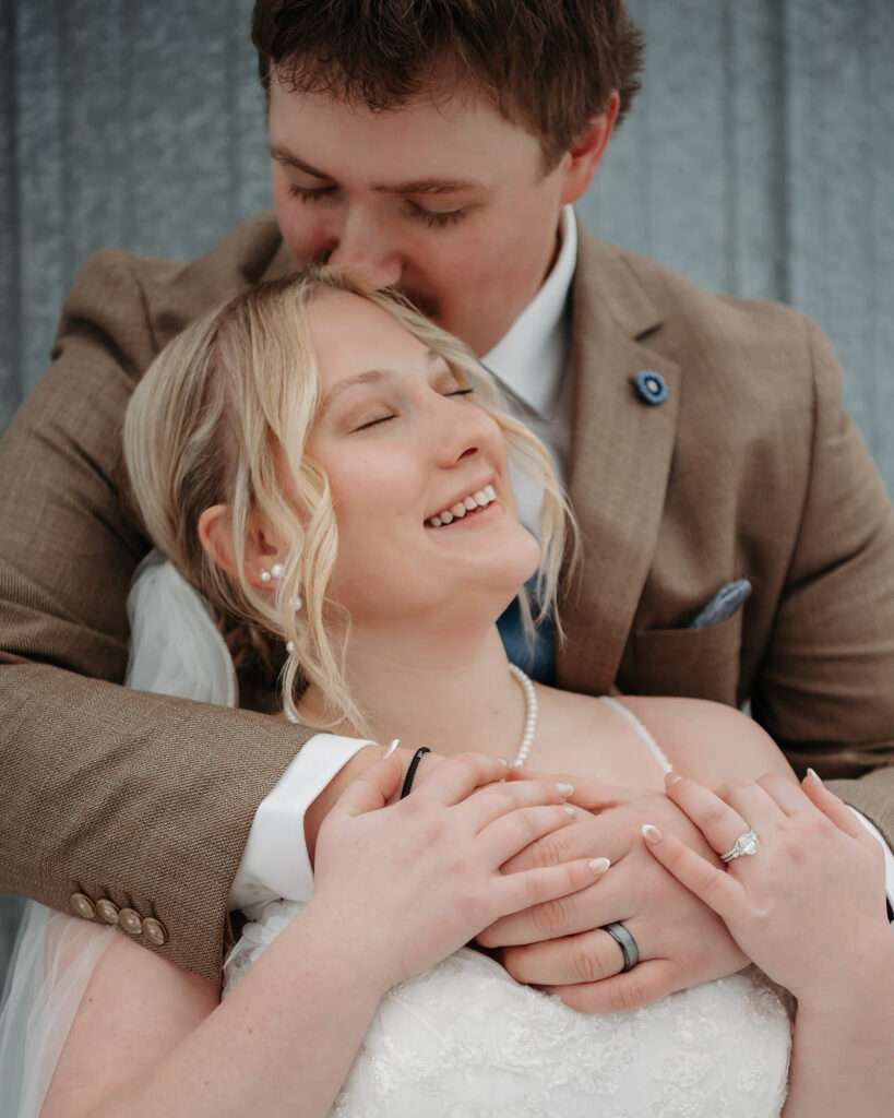 winter wedding in north dakota
