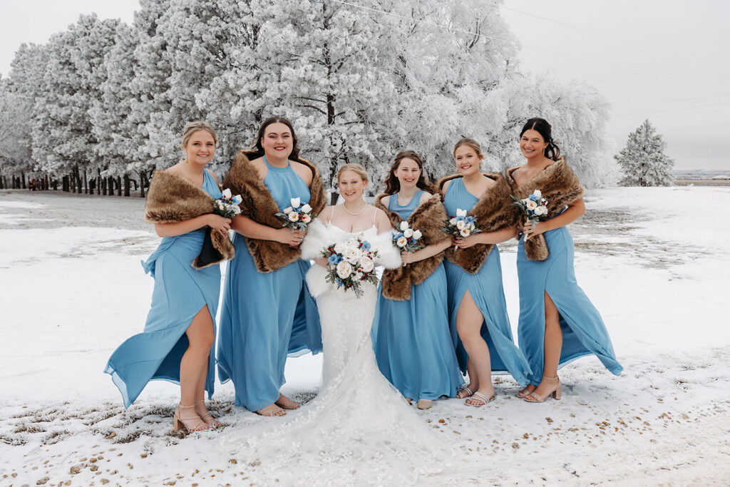 winter wedding in north dakota