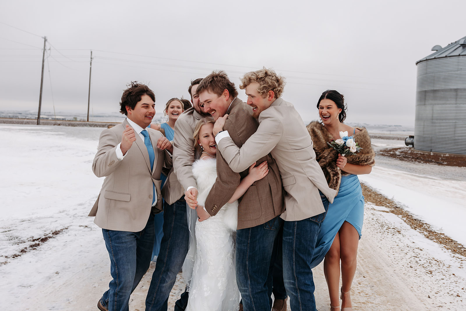winter wedding in north dakota