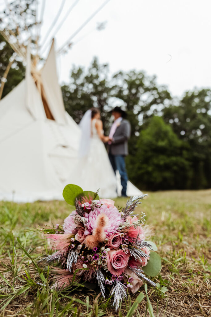 backyard wedding in mandaree, ND