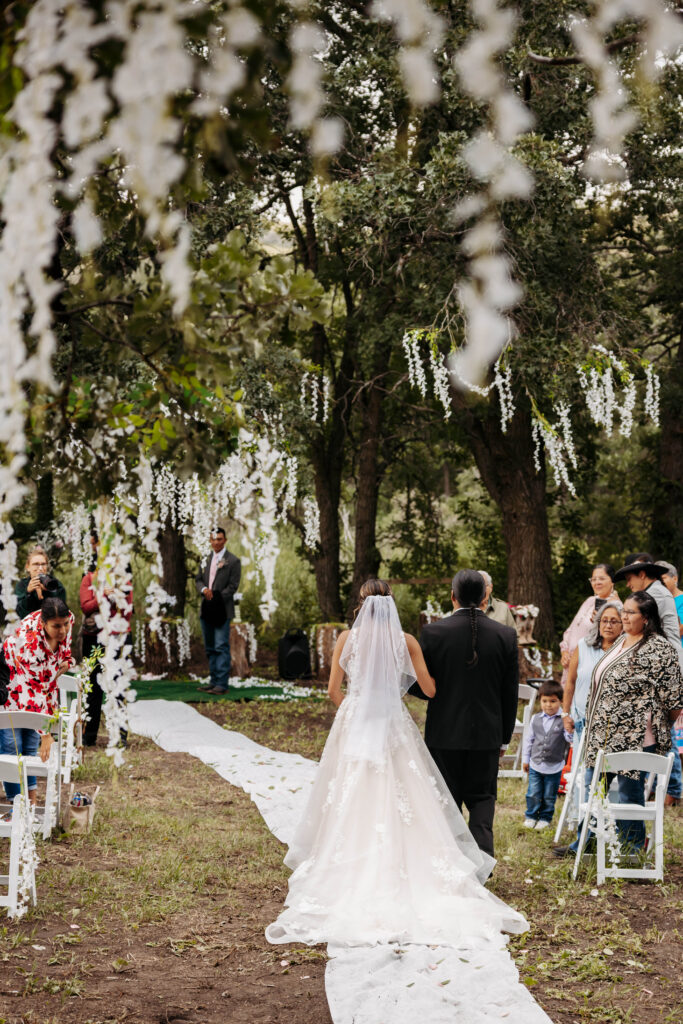 backyard wedding in mandaree, ND