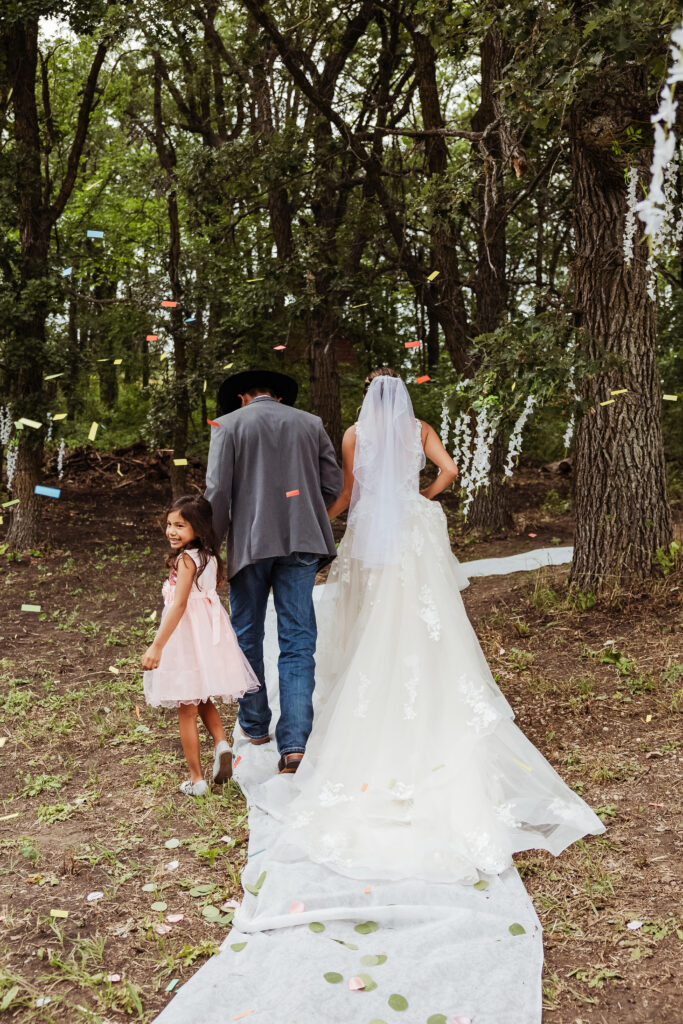 backyard wedding in mandaree, ND