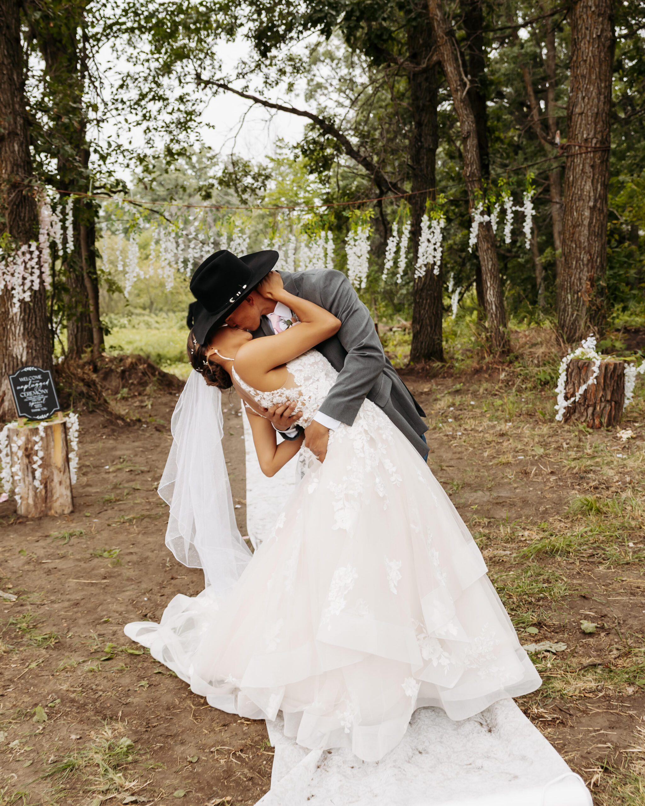 backyard wedding in mandaree, ND