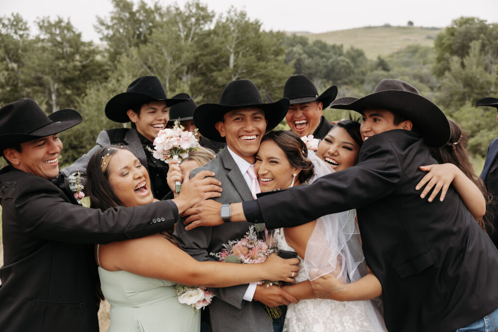 backyard wedding in mandaree, ND