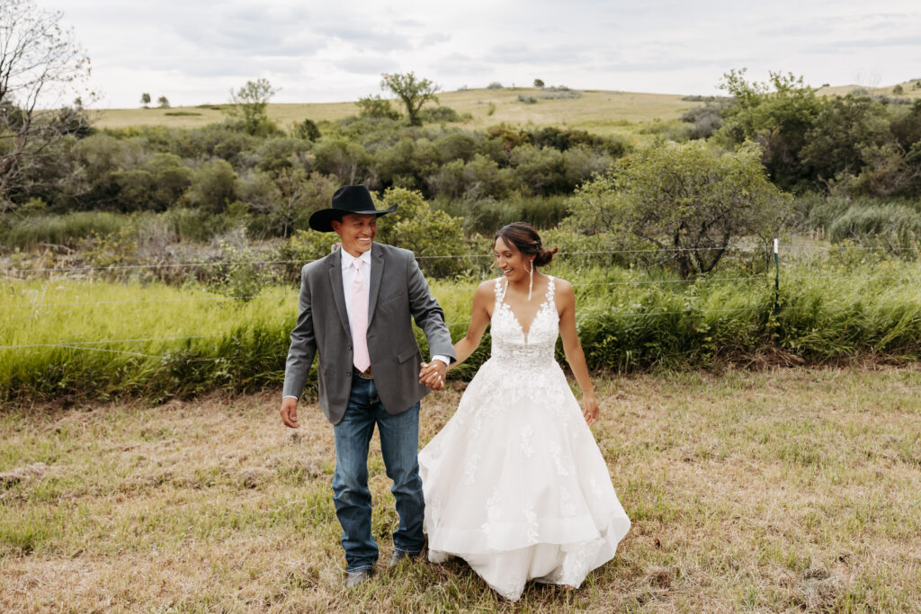 backyard wedding in mandaree, ND