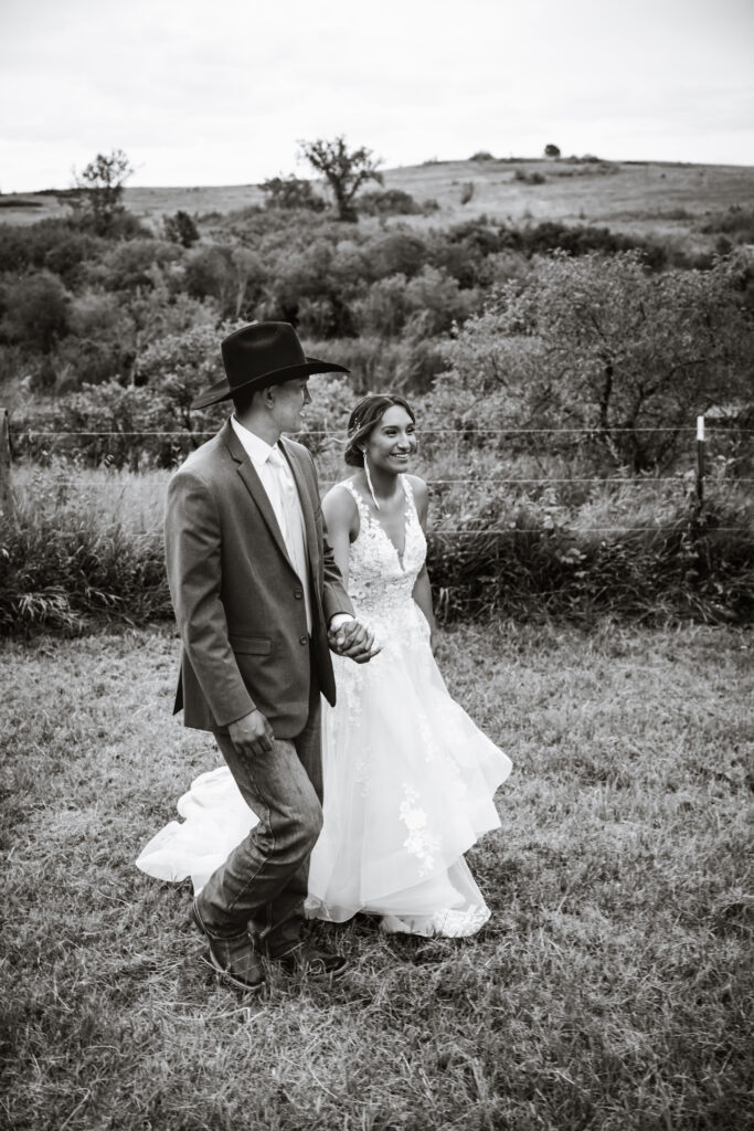 backyard wedding in mandaree, ND