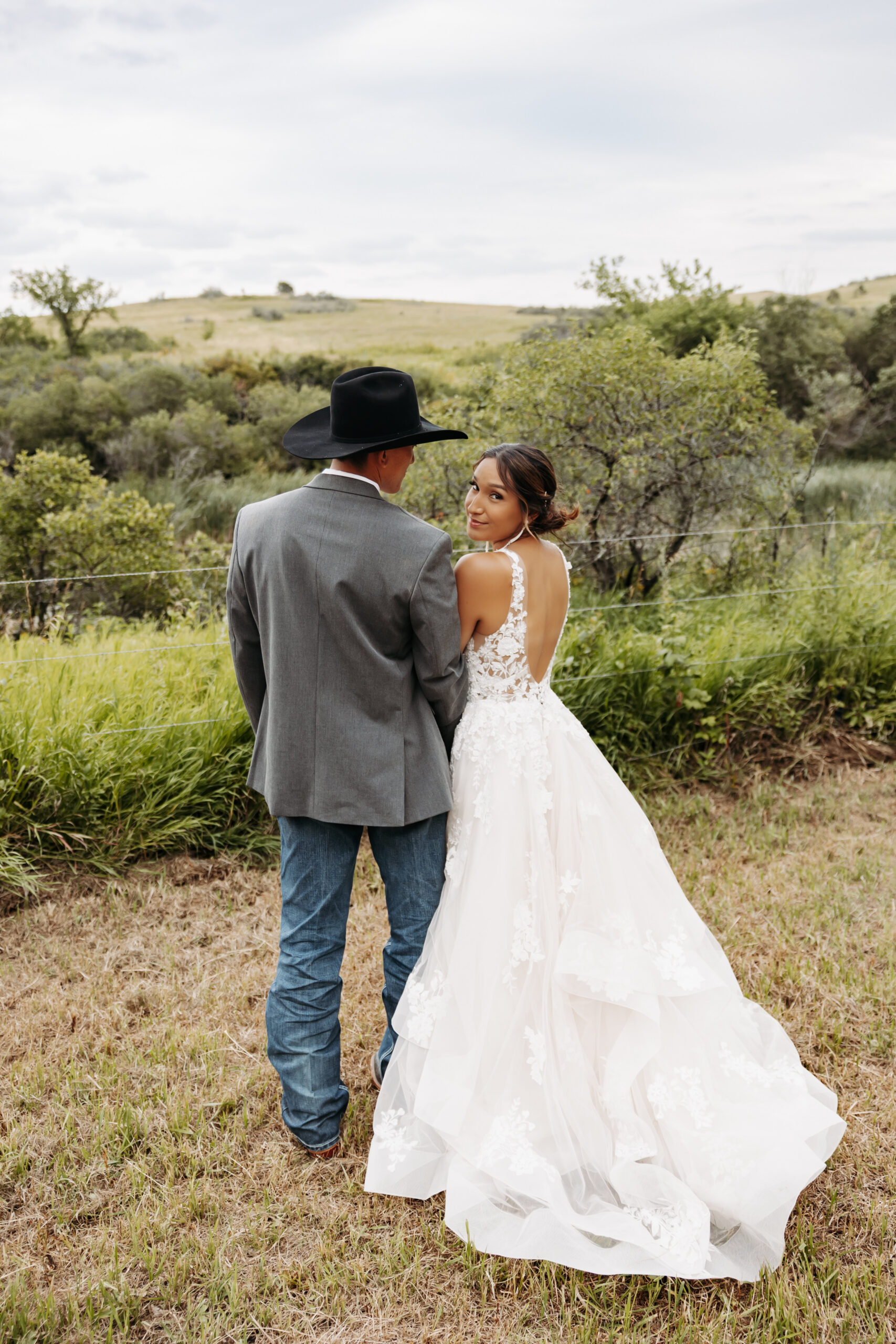 backyard wedding in mandaree, ND