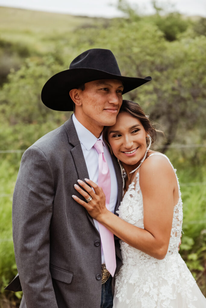 backyard wedding in mandaree, ND