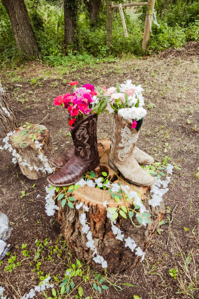 backyard wedding in mandaree, ND
